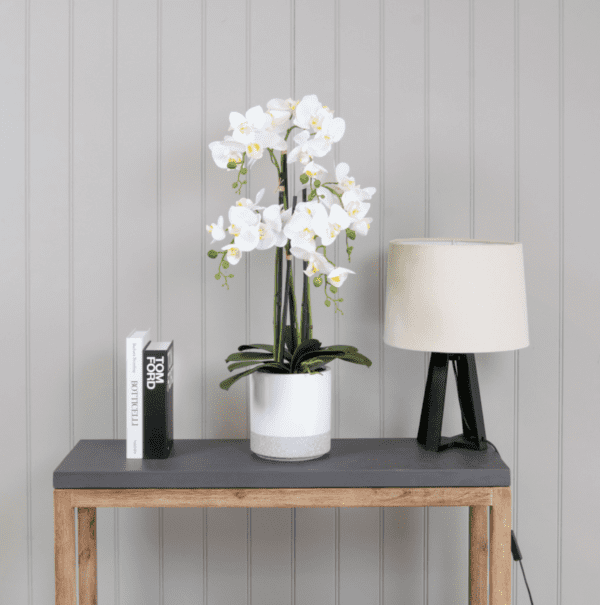 Artificial White Orchid Arrangement